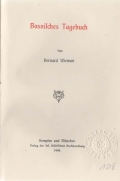 Wieman, Bernard: Bosnisches Tagebuch